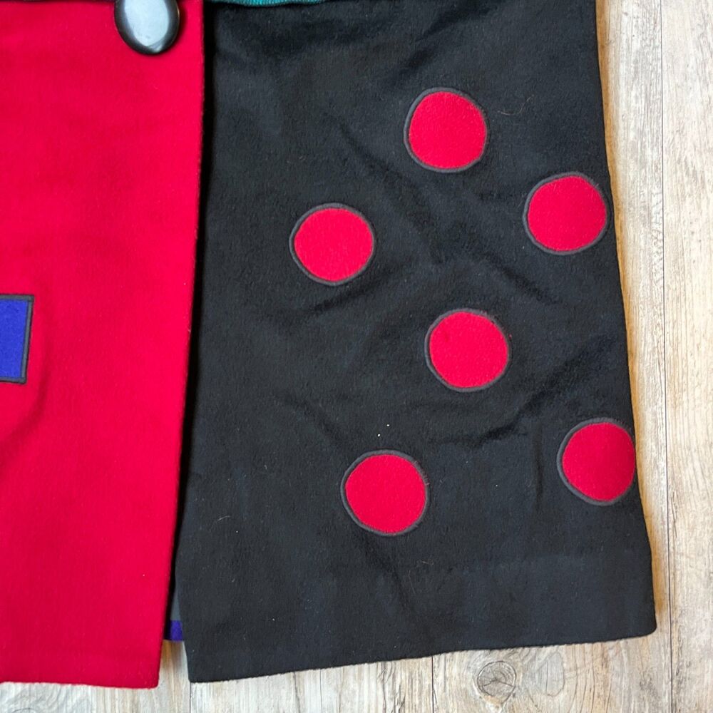 Vintage 80s Wool Coat Werable Art Marylou Ozbolt Storer Fibrearts Seatle P/Small - Picture 4 of 12